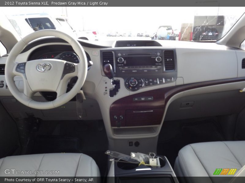Predawn Gray Mica / Light Gray 2012 Toyota Sienna XLE