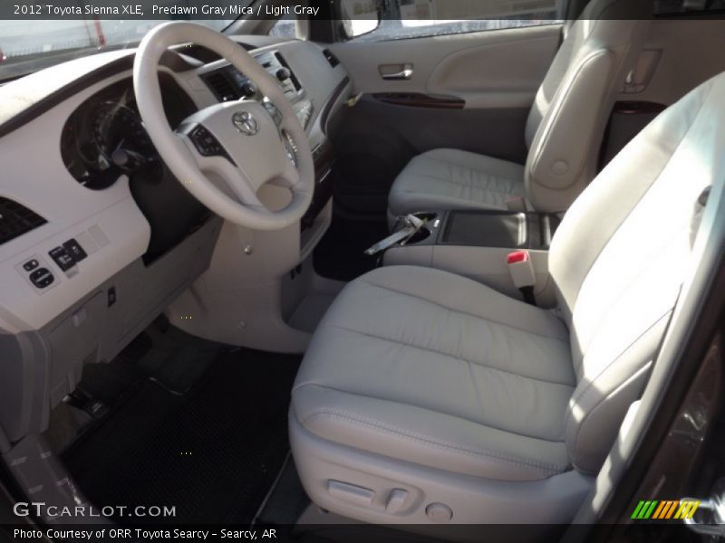 Predawn Gray Mica / Light Gray 2012 Toyota Sienna XLE