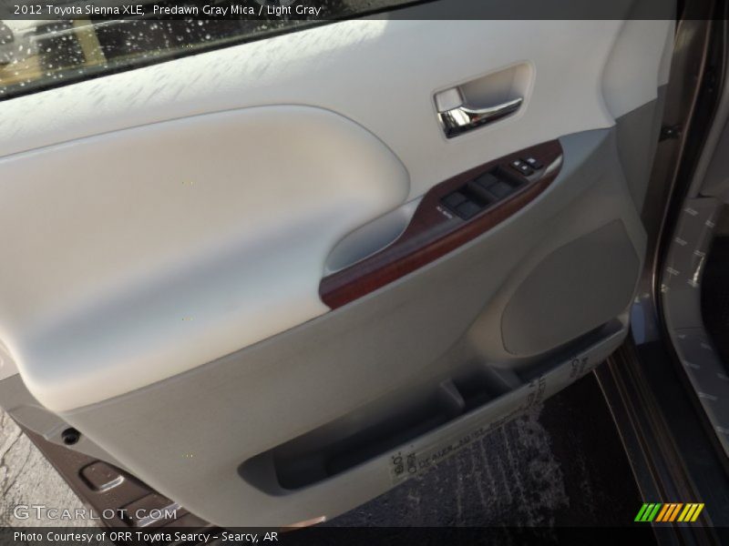 Predawn Gray Mica / Light Gray 2012 Toyota Sienna XLE