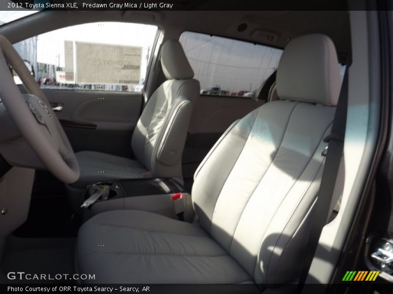 Predawn Gray Mica / Light Gray 2012 Toyota Sienna XLE