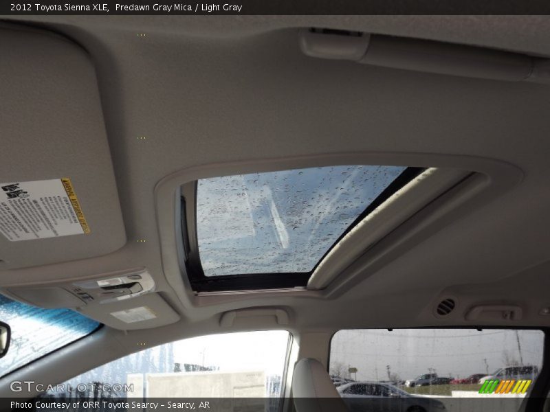 Predawn Gray Mica / Light Gray 2012 Toyota Sienna XLE