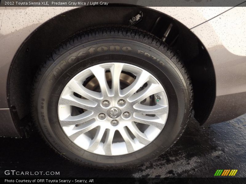 Predawn Gray Mica / Light Gray 2012 Toyota Sienna XLE