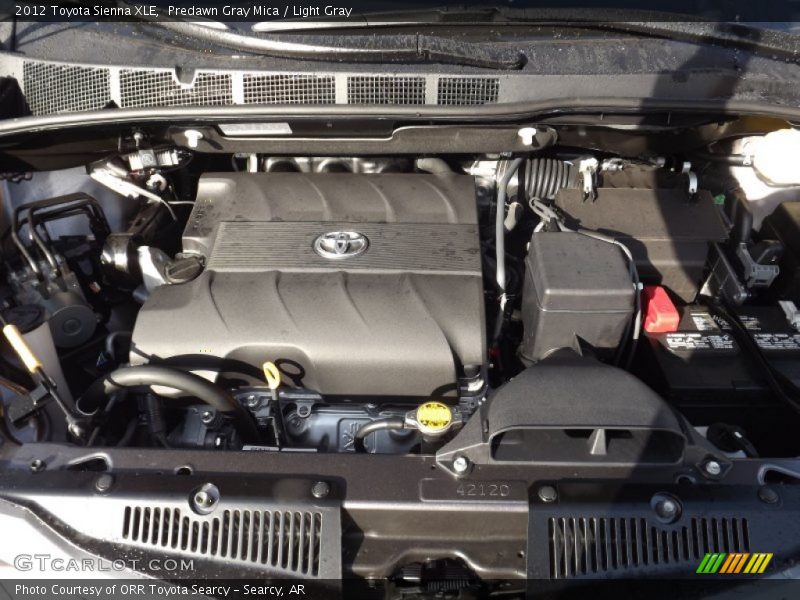 Predawn Gray Mica / Light Gray 2012 Toyota Sienna XLE