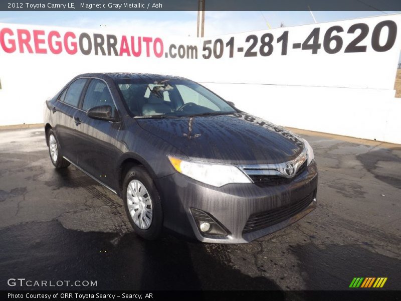Magnetic Gray Metallic / Ash 2012 Toyota Camry LE