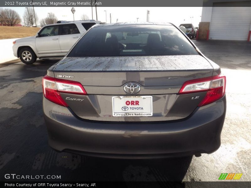 Magnetic Gray Metallic / Ash 2012 Toyota Camry LE