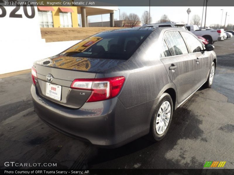 Magnetic Gray Metallic / Ash 2012 Toyota Camry LE