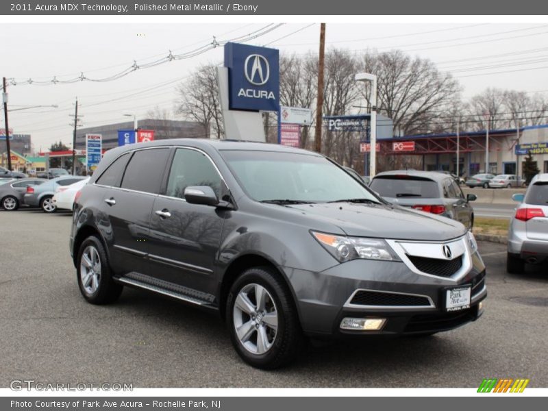 Polished Metal Metallic / Ebony 2011 Acura MDX Technology