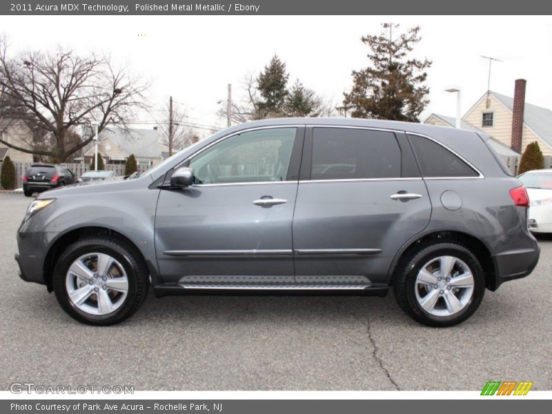 Polished Metal Metallic / Ebony 2011 Acura MDX Technology