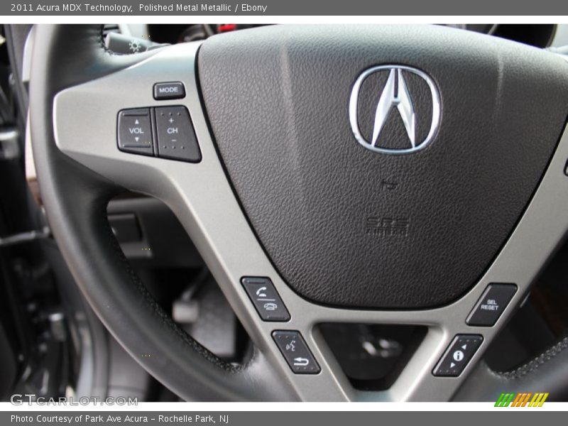 Polished Metal Metallic / Ebony 2011 Acura MDX Technology
