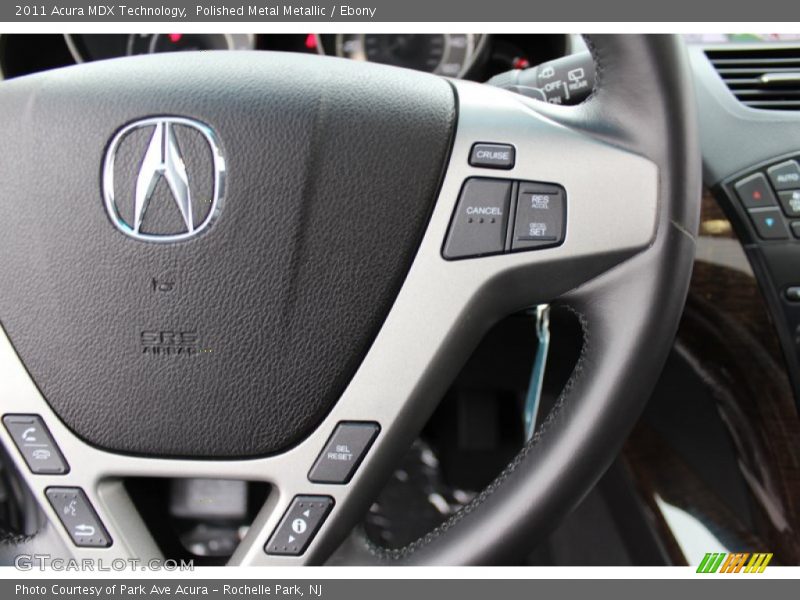 Polished Metal Metallic / Ebony 2011 Acura MDX Technology