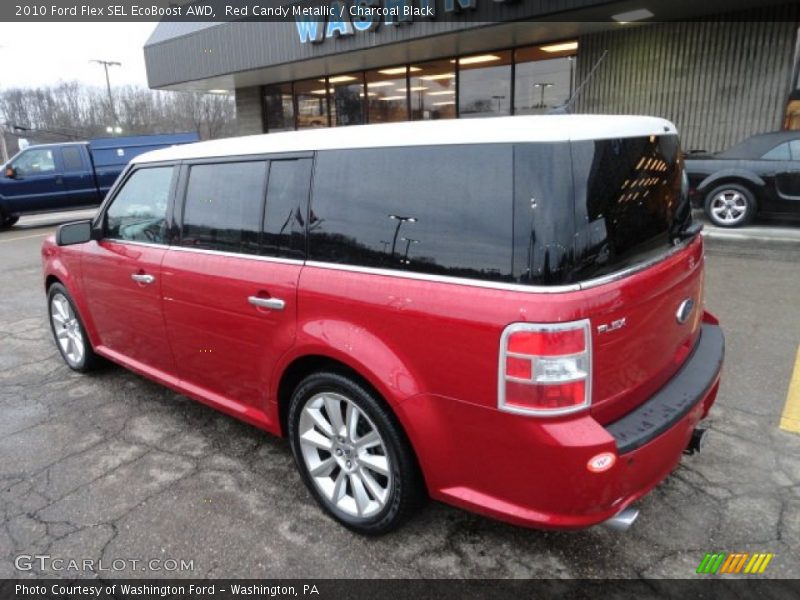 Red Candy Metallic / Charcoal Black 2010 Ford Flex SEL EcoBoost AWD