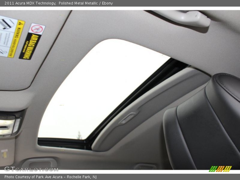 Polished Metal Metallic / Ebony 2011 Acura MDX Technology