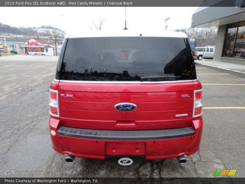 Red Candy Metallic / Charcoal Black 2010 Ford Flex SEL EcoBoost AWD