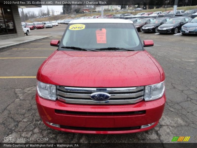 Red Candy Metallic / Charcoal Black 2010 Ford Flex SEL EcoBoost AWD