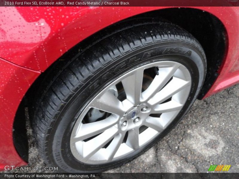 Red Candy Metallic / Charcoal Black 2010 Ford Flex SEL EcoBoost AWD