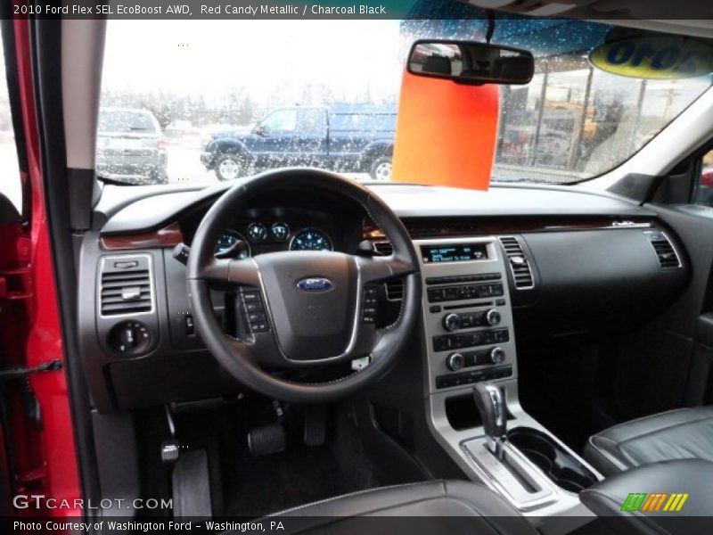 Red Candy Metallic / Charcoal Black 2010 Ford Flex SEL EcoBoost AWD