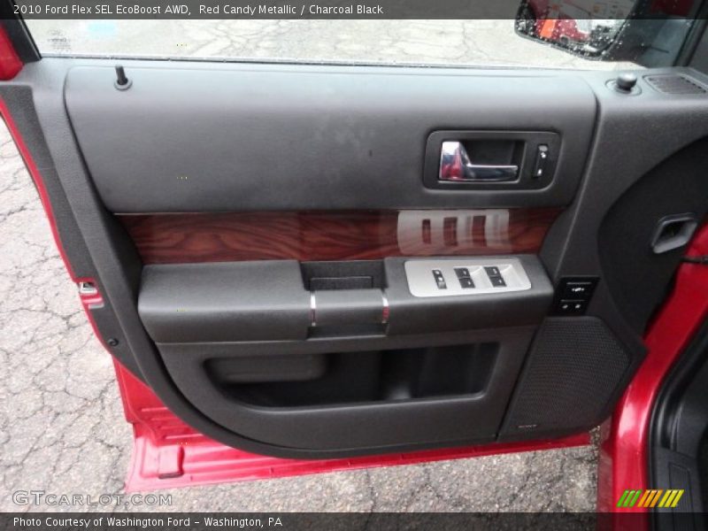 Red Candy Metallic / Charcoal Black 2010 Ford Flex SEL EcoBoost AWD
