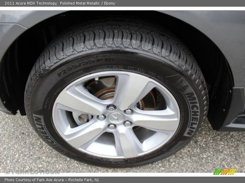 Polished Metal Metallic / Ebony 2011 Acura MDX Technology
