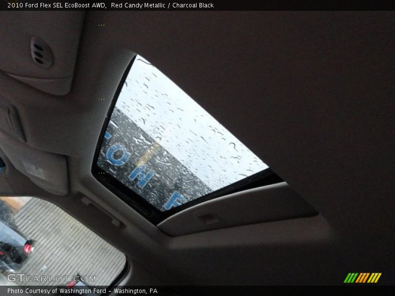 Red Candy Metallic / Charcoal Black 2010 Ford Flex SEL EcoBoost AWD