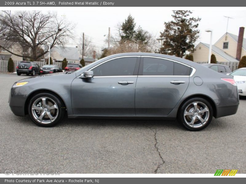 Polished Metal Metallic / Ebony 2009 Acura TL 3.7 SH-AWD