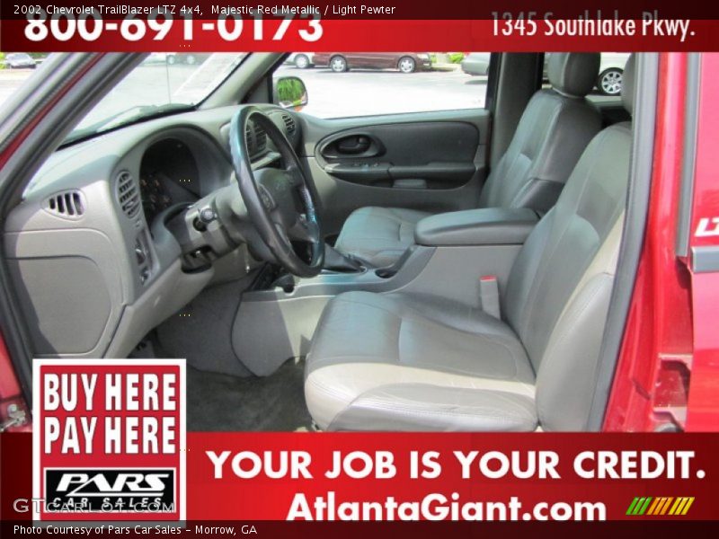 Majestic Red Metallic / Light Pewter 2002 Chevrolet TrailBlazer LTZ 4x4
