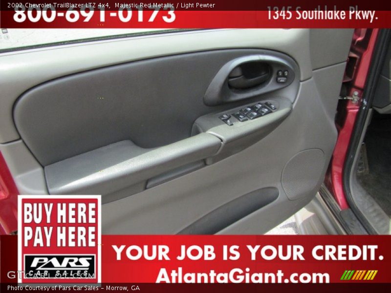 Majestic Red Metallic / Light Pewter 2002 Chevrolet TrailBlazer LTZ 4x4