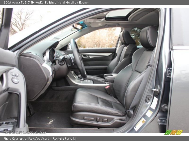 Polished Metal Metallic / Ebony 2009 Acura TL 3.7 SH-AWD