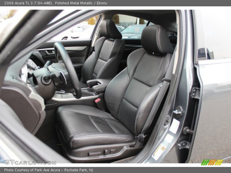 Polished Metal Metallic / Ebony 2009 Acura TL 3.7 SH-AWD