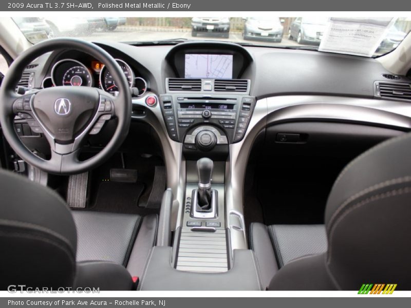 Polished Metal Metallic / Ebony 2009 Acura TL 3.7 SH-AWD