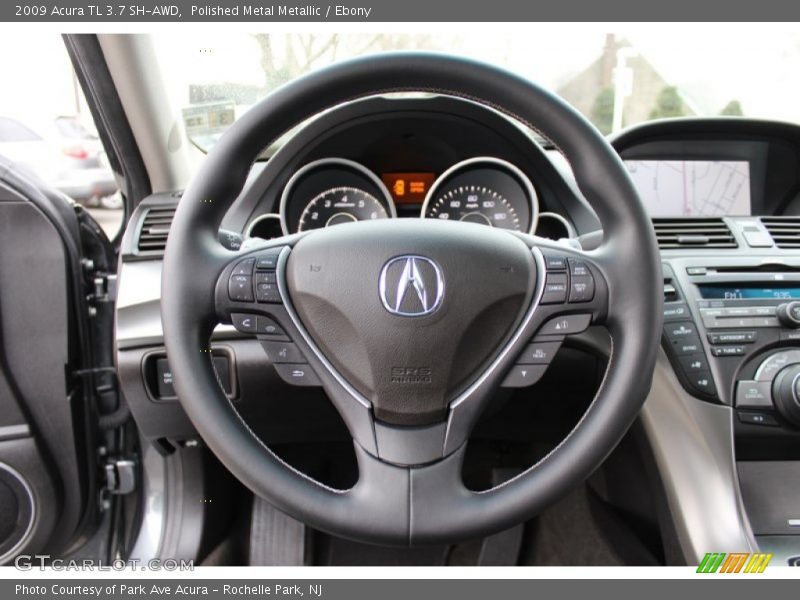 Polished Metal Metallic / Ebony 2009 Acura TL 3.7 SH-AWD