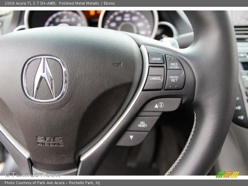 Polished Metal Metallic / Ebony 2009 Acura TL 3.7 SH-AWD