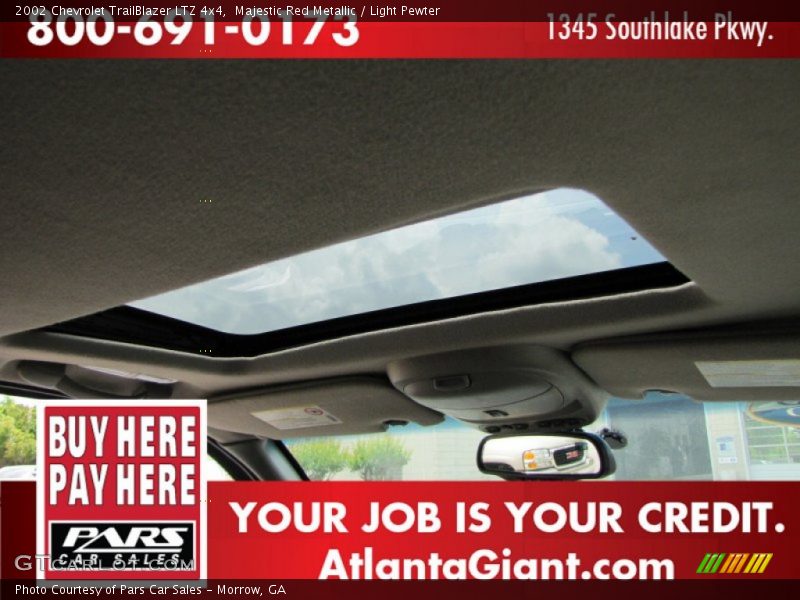 Majestic Red Metallic / Light Pewter 2002 Chevrolet TrailBlazer LTZ 4x4