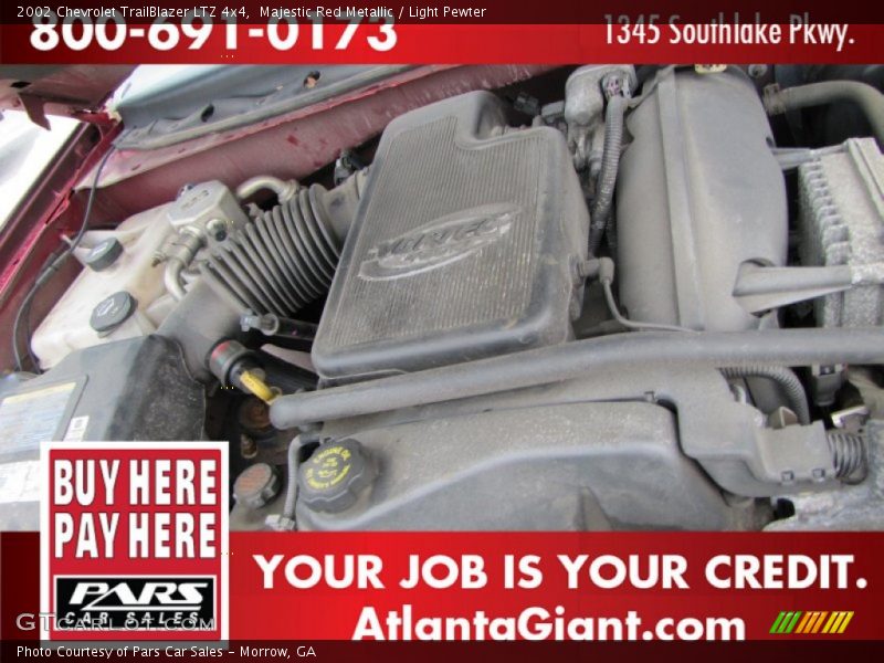Majestic Red Metallic / Light Pewter 2002 Chevrolet TrailBlazer LTZ 4x4