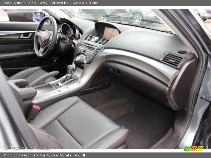 Polished Metal Metallic / Ebony 2009 Acura TL 3.7 SH-AWD