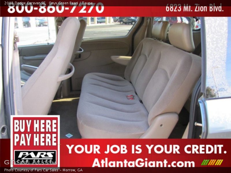 Onyx Green Pearl / Taupe 2003 Dodge Caravan SE