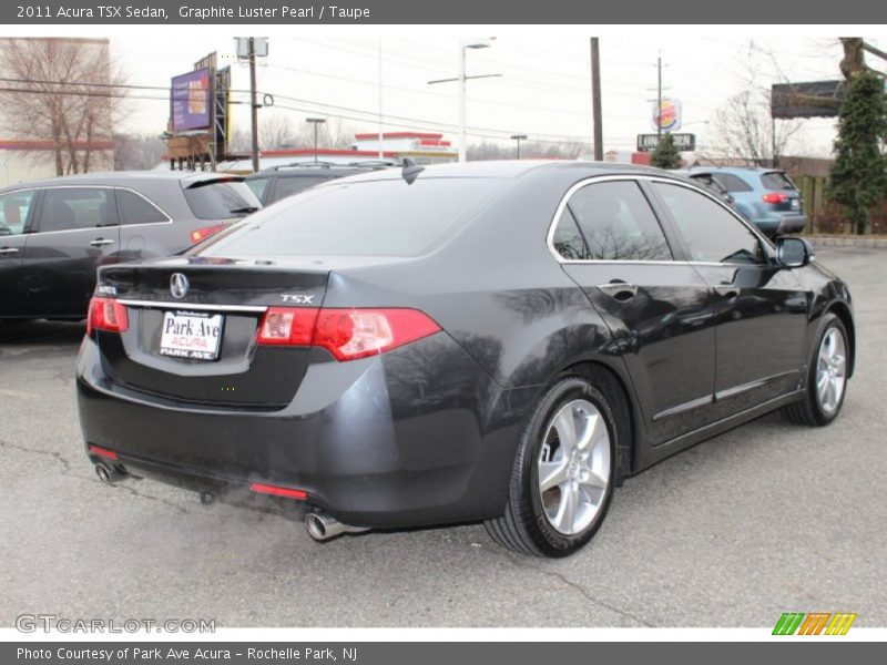 Graphite Luster Pearl / Taupe 2011 Acura TSX Sedan