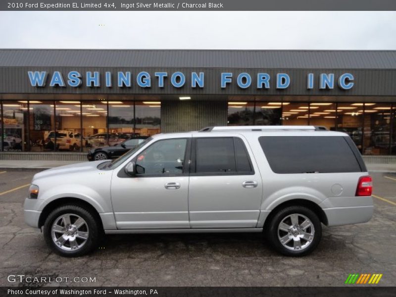 Ingot Silver Metallic / Charcoal Black 2010 Ford Expedition EL Limited 4x4