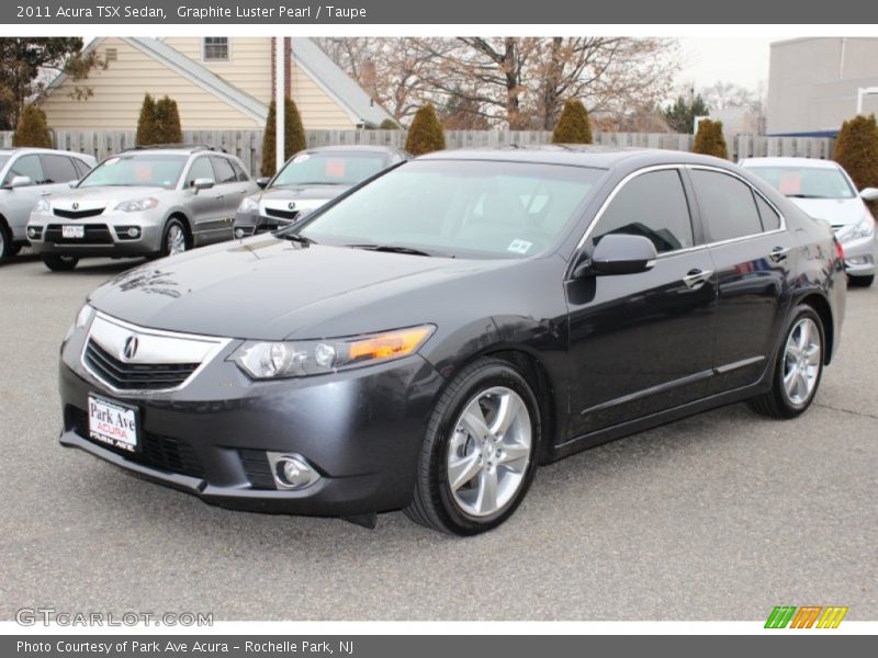 Graphite Luster Pearl / Taupe 2011 Acura TSX Sedan