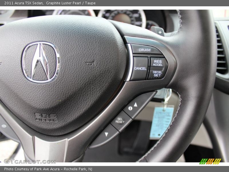 Graphite Luster Pearl / Taupe 2011 Acura TSX Sedan