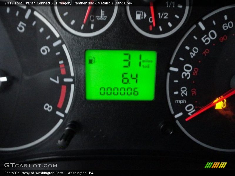 Panther Black Metallic / Dark Grey 2012 Ford Transit Connect XLT Wagon