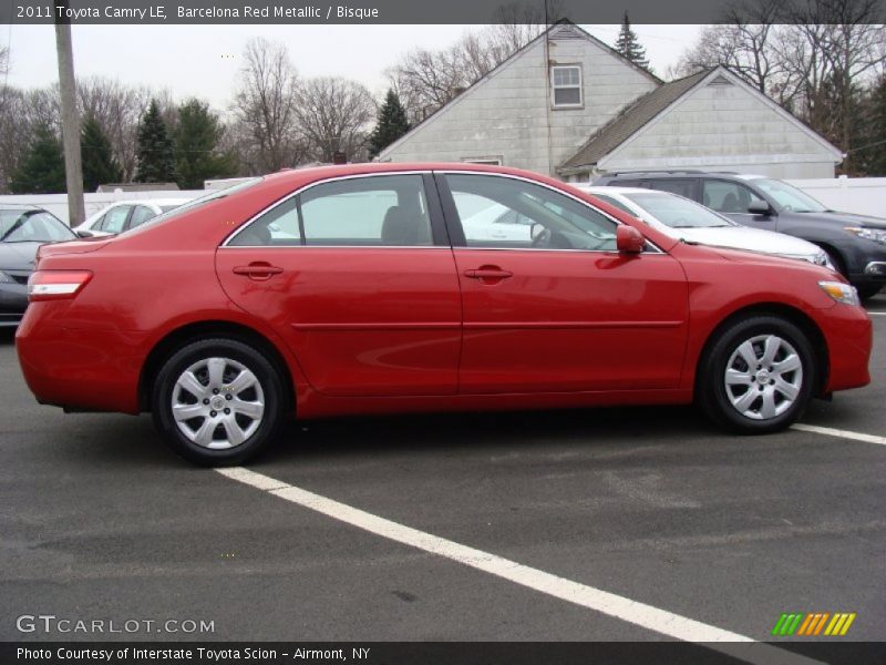 Barcelona Red Metallic / Bisque 2011 Toyota Camry LE