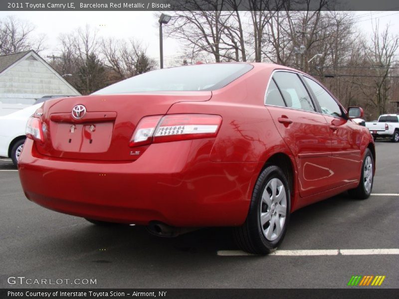 Barcelona Red Metallic / Bisque 2011 Toyota Camry LE