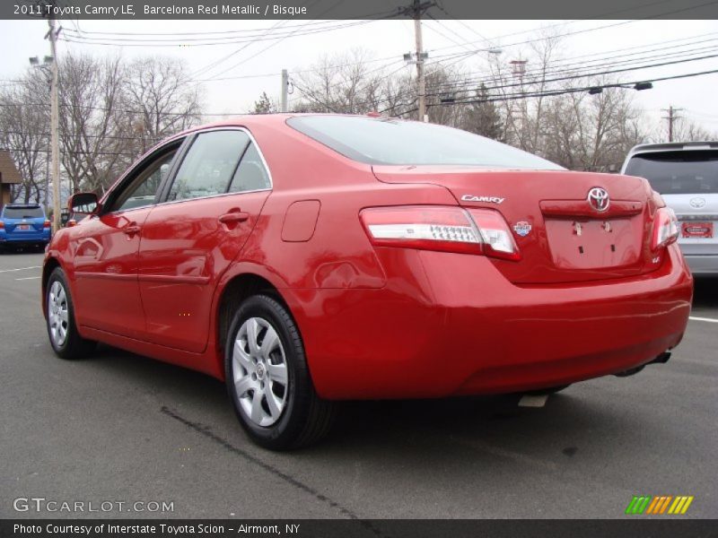 Barcelona Red Metallic / Bisque 2011 Toyota Camry LE