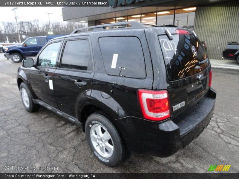 Ebony Black / Charcoal Black 2012 Ford Escape XLT 4WD