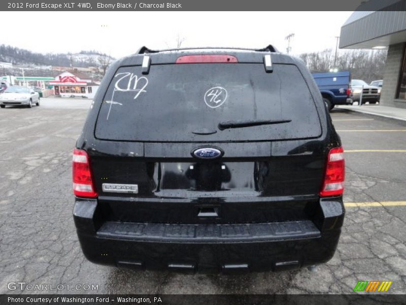 Ebony Black / Charcoal Black 2012 Ford Escape XLT 4WD