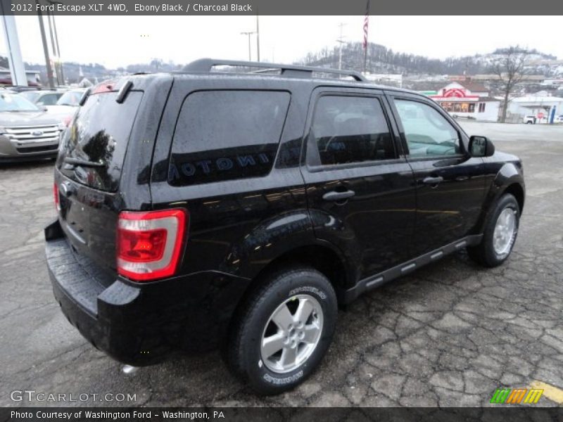 Ebony Black / Charcoal Black 2012 Ford Escape XLT 4WD