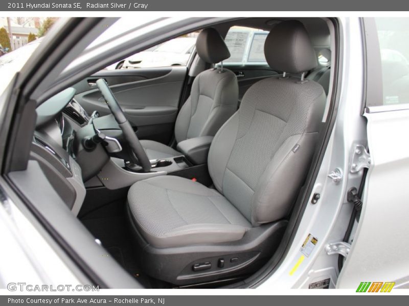 Front Seat of 2011 Sonata SE