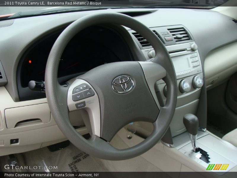 Barcelona Red Metallic / Bisque 2011 Toyota Camry LE