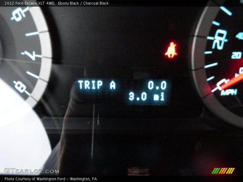 Ebony Black / Charcoal Black 2012 Ford Escape XLT 4WD