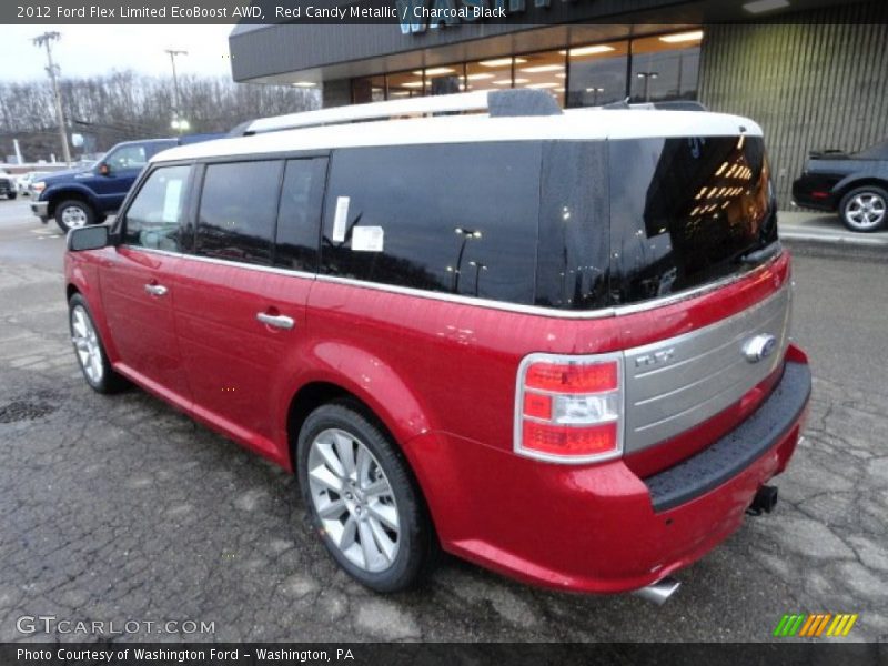 Red Candy Metallic / Charcoal Black 2012 Ford Flex Limited EcoBoost AWD